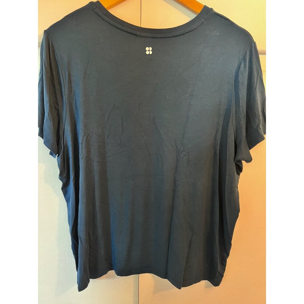 Sweaty Betty tee shirt "Support Women Support the Wolrld", Size XL, Blue, Modal - Picture 3 of 8